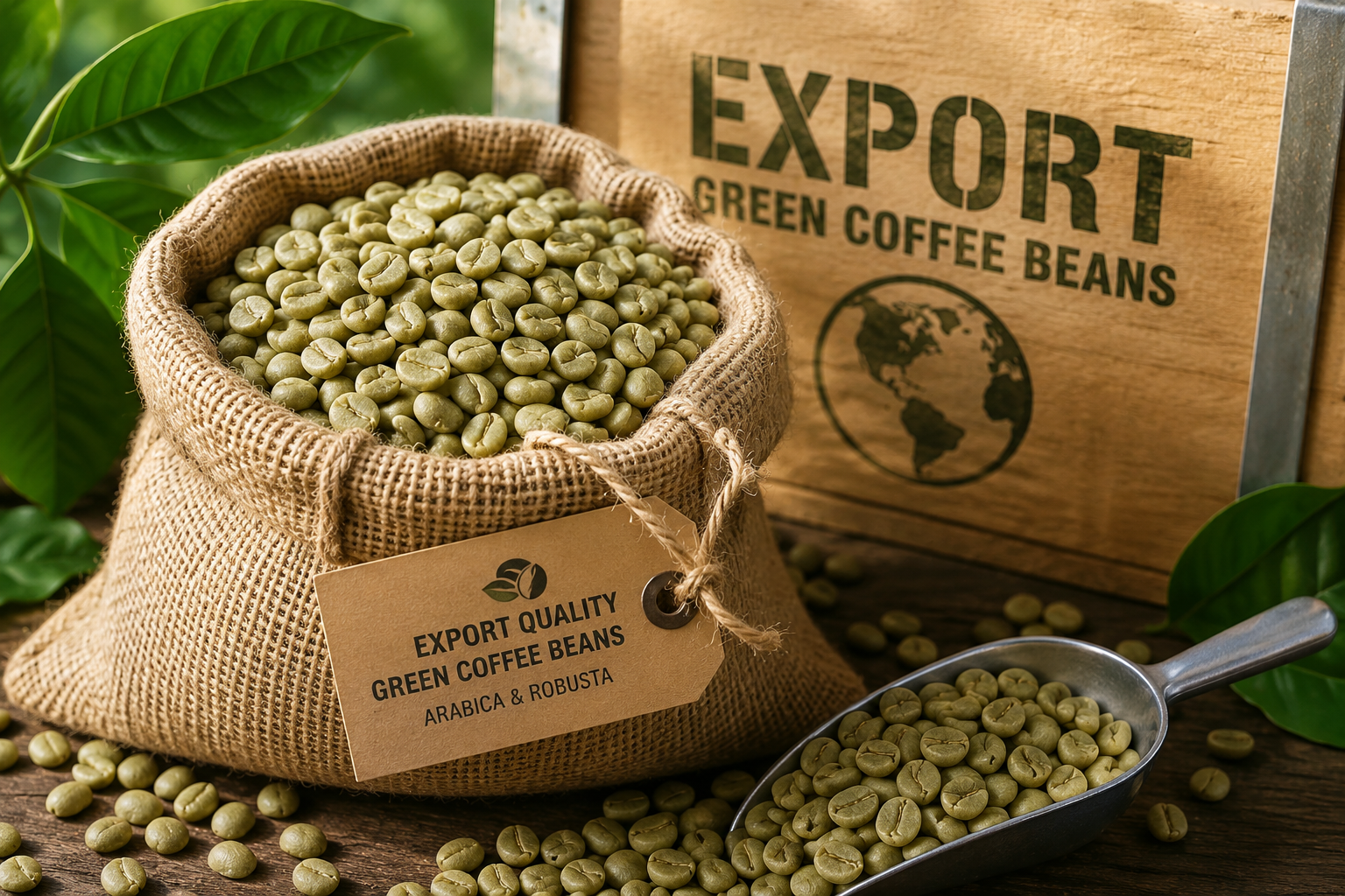 Export quality Arabica coffee beans